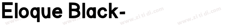 Eloque Black字体转换